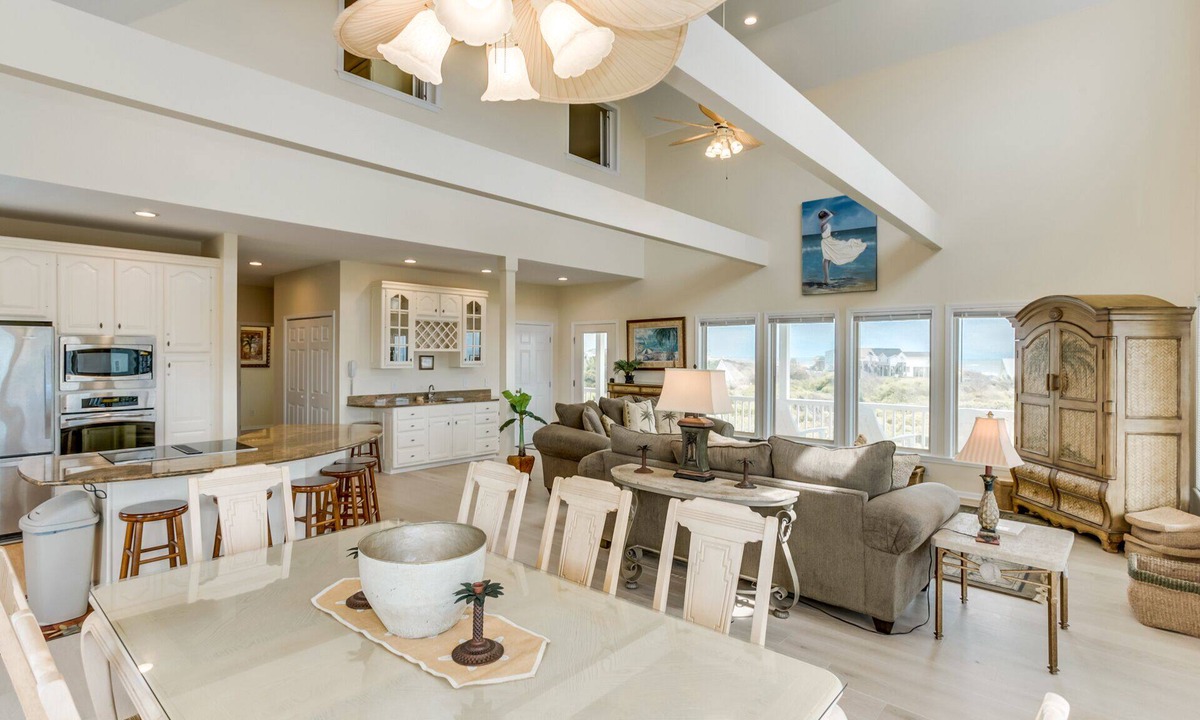 Holden Beach House | Panoramic View Steps from Beach - 4BD/4.5BA with Private Swimming Pool