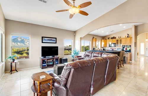 Tangerine Terrace House | Desert oasis with mountain-views, private patio, grill, washer/dryer, & AC