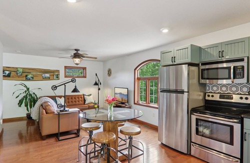 Fairview House | Red Barn Escape: Hot Tub, Fire Pit, Grill - Mountain Views Near Asheville!