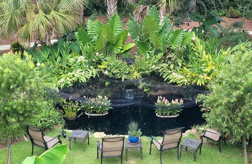 West Ashley House | Standalone Garden Cottage near Downtown: Private Koi Pond & Parking