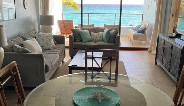 Beachfront 2-bedroom condo in St Lawrence Gap near Oistins in Oistins
