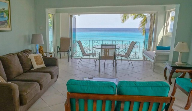 Beautiful 2-Bedroom Apartment right on the beach in this tranquil little bay in Fitts Village