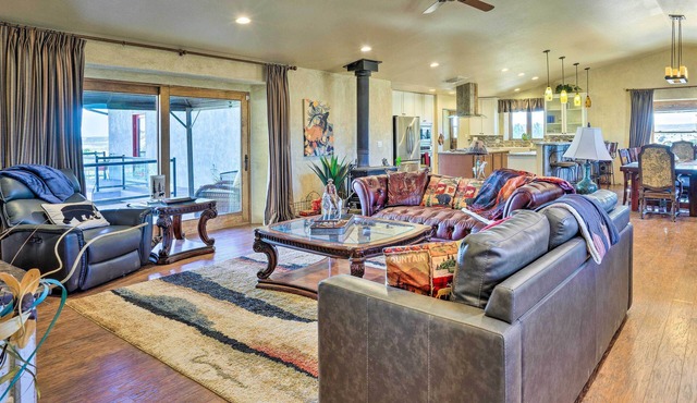 Beulah Home w/Wraparound Porch & Mtn Views in Beulah