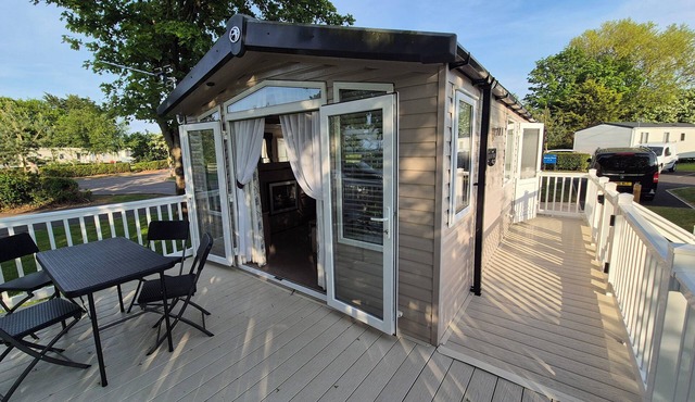 Caravan at Seton Sands, near Edinburgh and Berwick in Port Seton