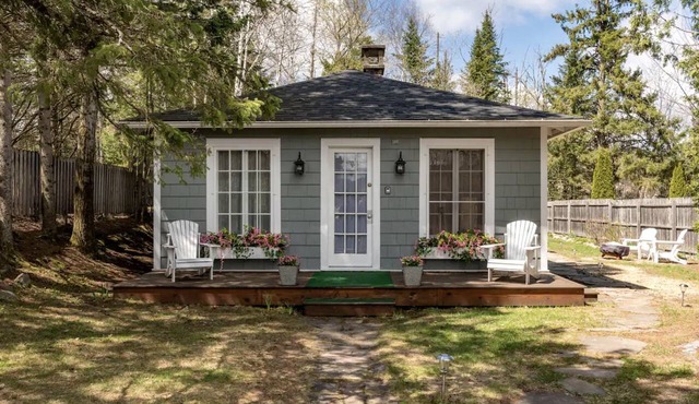 Elegant Cottage Rental with a Fire Pit in Lake Placid, New York in Lake Placid