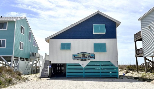 Experience oceanfront bliss at Summer Wind West in Oak Island! Ideal for 12 guests. in Oak Island