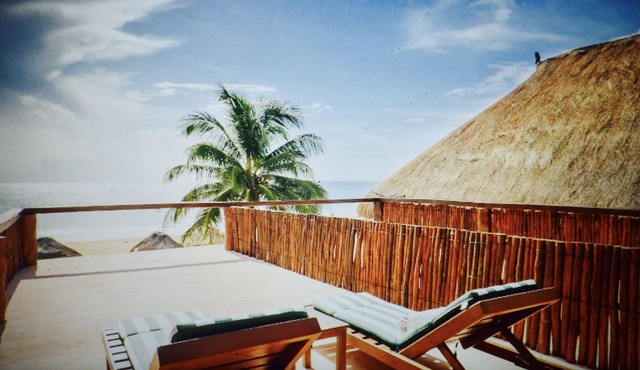 Featuring Ocean Front Sunbathing Terrace.Best View on Tulum Beach! in TULUM
