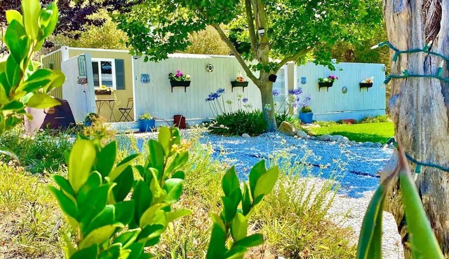 Fully Refurbished Container in Devore Heights, California, for Glamping Trips on Route 66 in Devore Heights