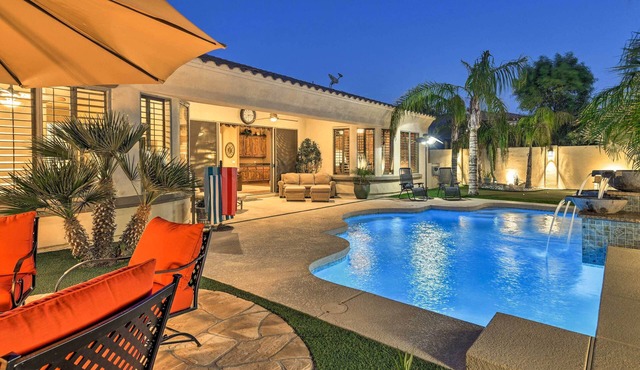 Heated Pool + Putting Green: Luxe Gilbert Home in Gilbert