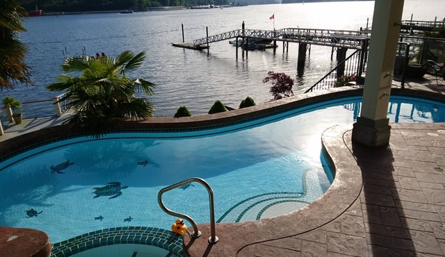 Luxury Waterfront Retreat Right on the Ocean with Pool, Hot Tub and Private Dock in Port Moody