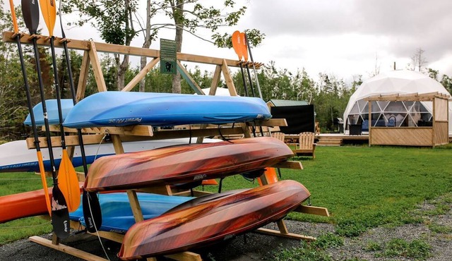 Nova Scotia Dome with Private Hot Tub for Relaxing Retreats in Antigonish, Canada in Antigonish