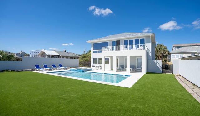 Oceanfront Home with Best Views & NEW Pool on the Beach in St Augustine
