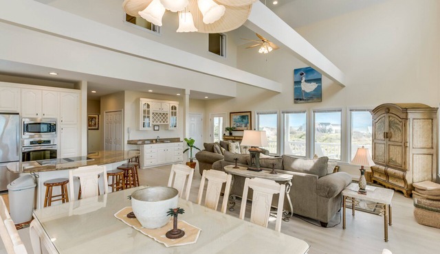 Panoramic View Steps from Beach - 4BD/4.5BA with Private Swimming Pool in Holden Beach