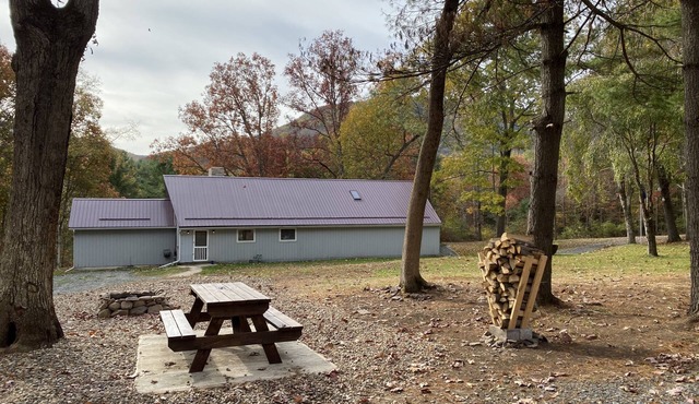 pine creek lodge with pine creek views secluded on 5 acres in Wellsboro