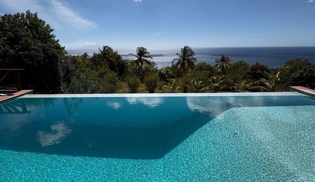 Private ocean view villa. Infinity pool. Air Conditioned bedrooms. Large deck. in Choiseul