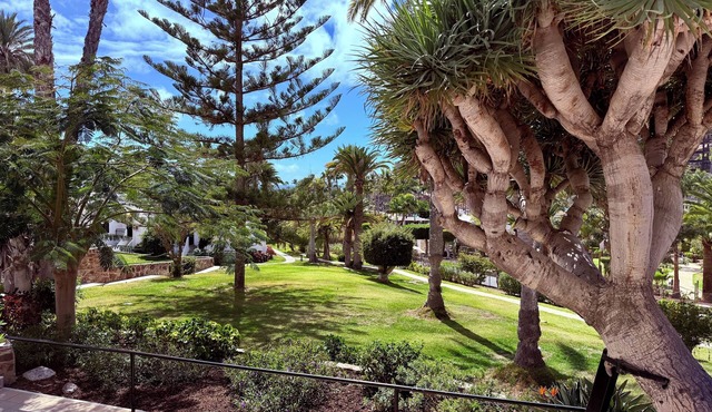 Relaxing sun trap in Aquamarina resort - 4 minutes walk to Anfi Del Mar beach, in Barranco de la Verga