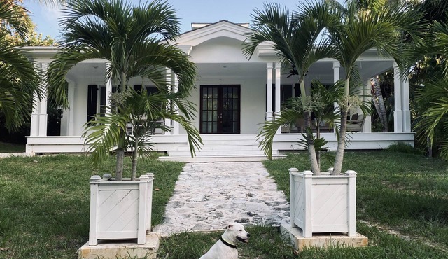Theatrical retreat set just above Harbour Island's Pink Sand Beach, bold design meets island calm in Dunmore Town