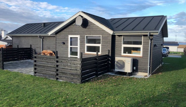 This family-friendly house on the Baltic Sea offers sea views and proximity to the beach in Faaborg