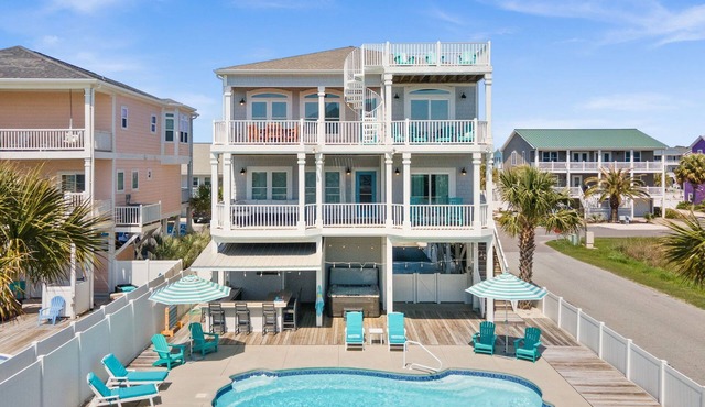 " 'Til Next Time!" Pool w/Opt. Heat, Hot Tub, Tiki Bar, Elevator, Crow's Nest in Holden Beach