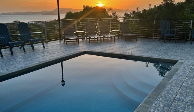 Villa Amerigo LUX 3 King BR Pool Villa with Generator overlooking Cruz Bay in Cruz Bay