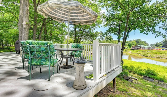 Waterfront Gladwin Home w/Deck + Fire Pit! in Gladwin