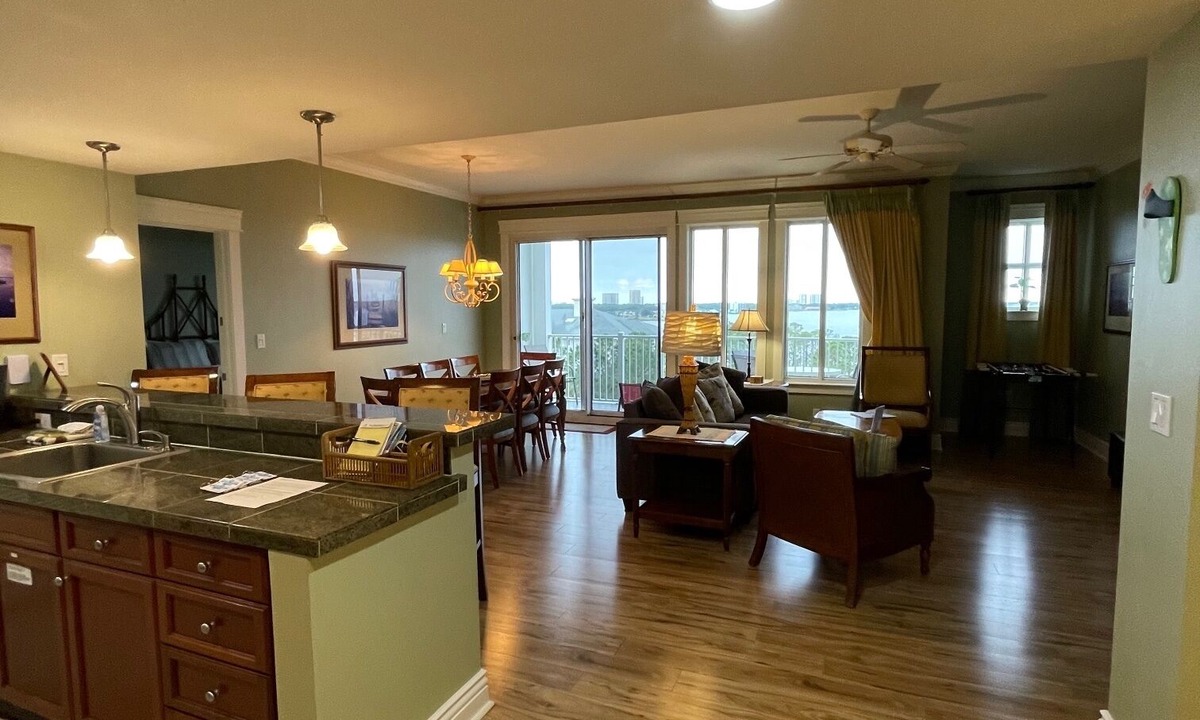 Villa Lago Condo | Bay views & sunsets in the Grand Sandestin! Baytowne Wharf Village