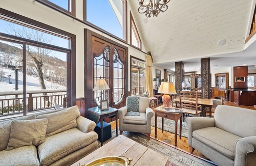 Beech Mountain House | 7BR Ski Chalet on Slopes of Beech Mountain, Wall of Windows Overlooking Slopes, Hot Tub, Game Tables