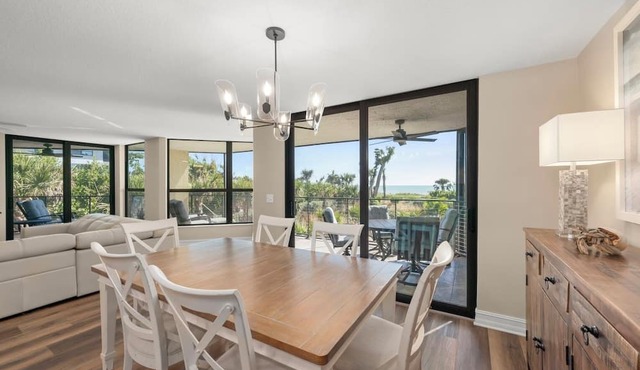 Pine Cove #101 is a 3/2 beachfront Sanibel vacation rental condo in Sanibel